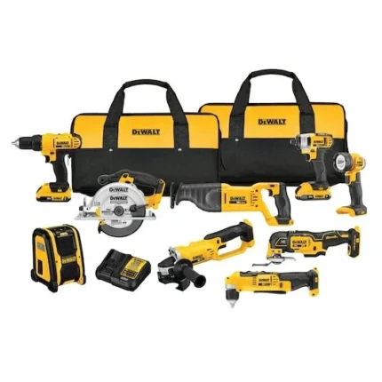 Dewalt DCK940D2R 20V MAX Lithium-Ion 9-Tool Cordless Combo Kit (Renewed)