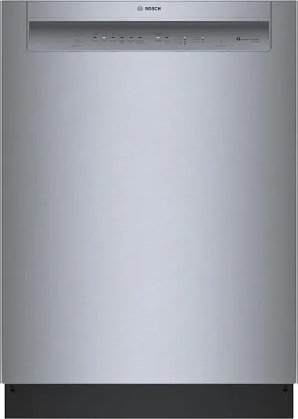 Bosch – 100 Series 24″ Front Control Smarts Built-In Hybrid Tub Dishwashers with PureDry, 50 dBA – Stainless Steel